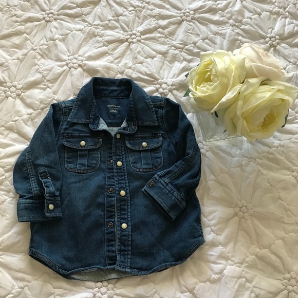 infant boy denim shirt